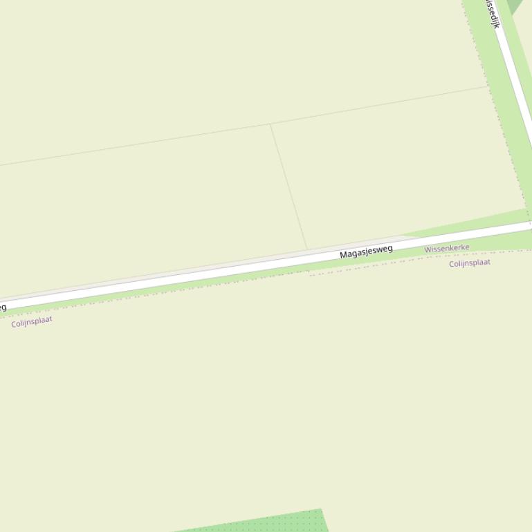 Kaart van de Magasjesweg.