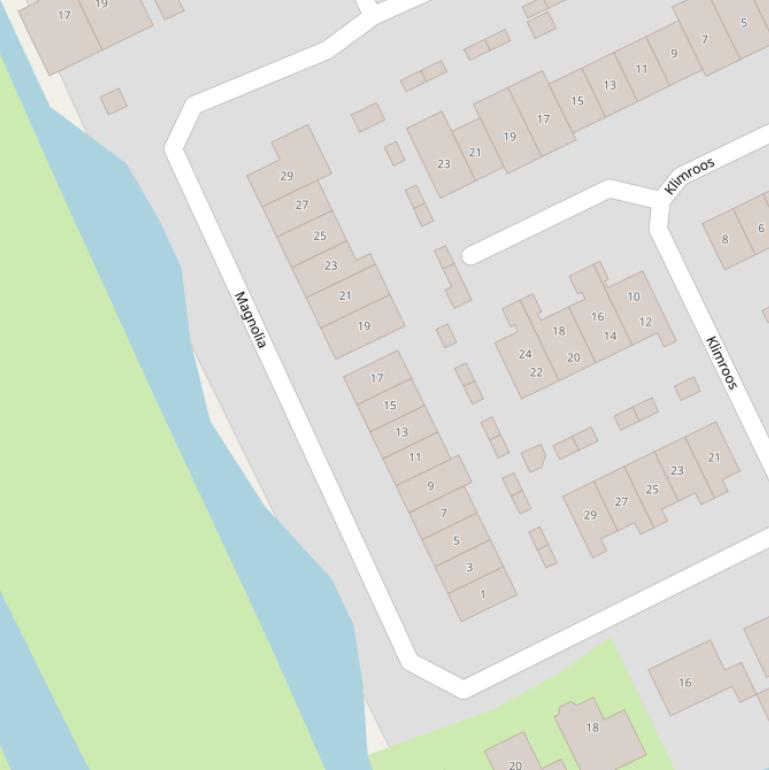 Kaart van  Magnolia.