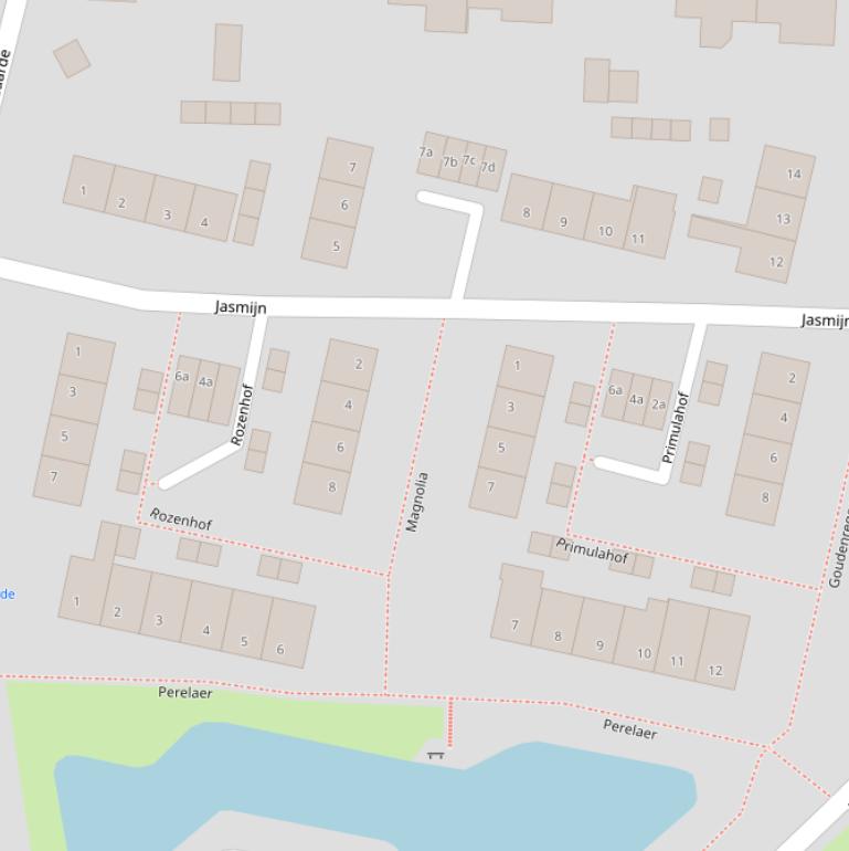 Kaart van  Magnolia.