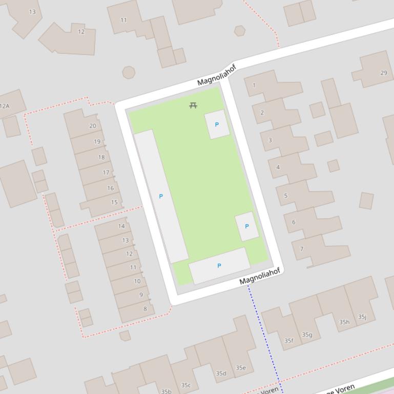Kaart van de Magnoliahof.