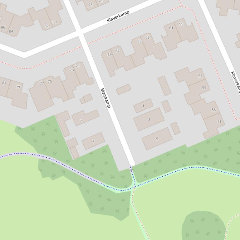 Kaart van  Maiskamp.