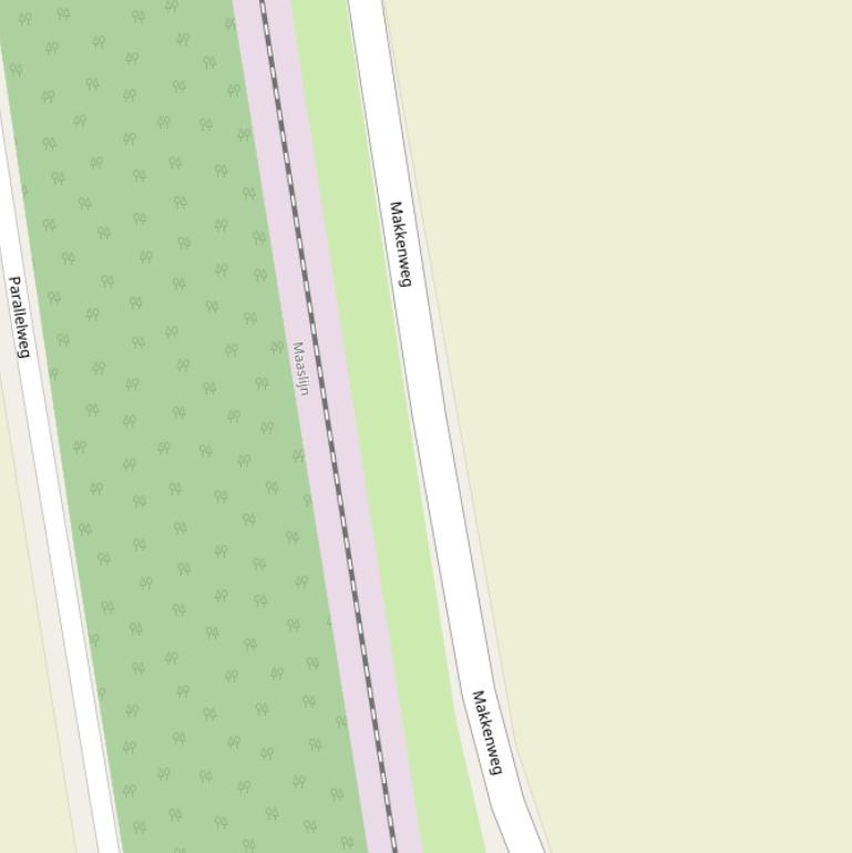 Kaart van de Makkenweg.