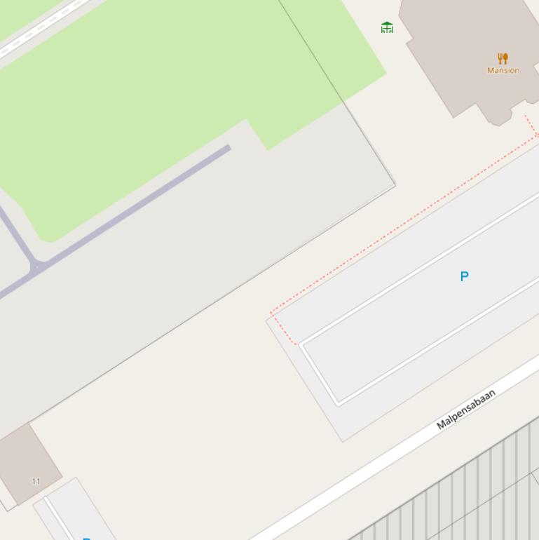 Kaart van  Malpensabaan.