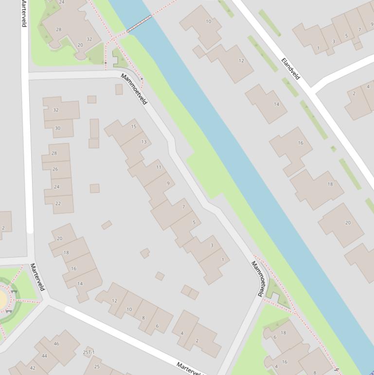 Kaart van het Mammoetveld.