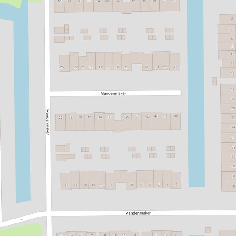 Kaart van  Mandenmaker.