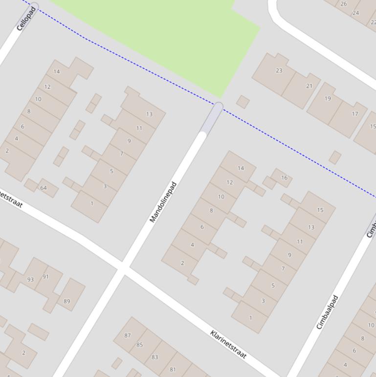 Kaart van het Mandolinepad.