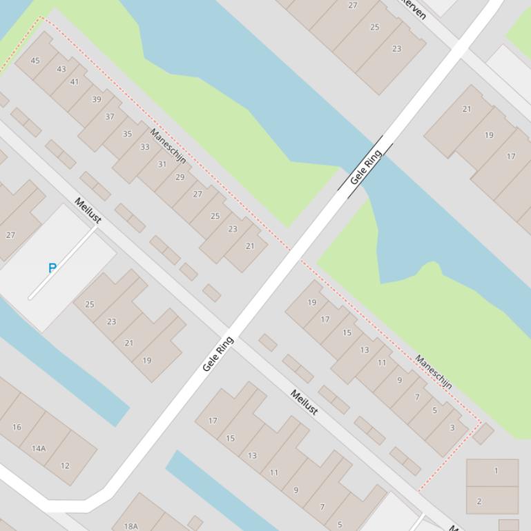 Kaart van  Maneschijn.