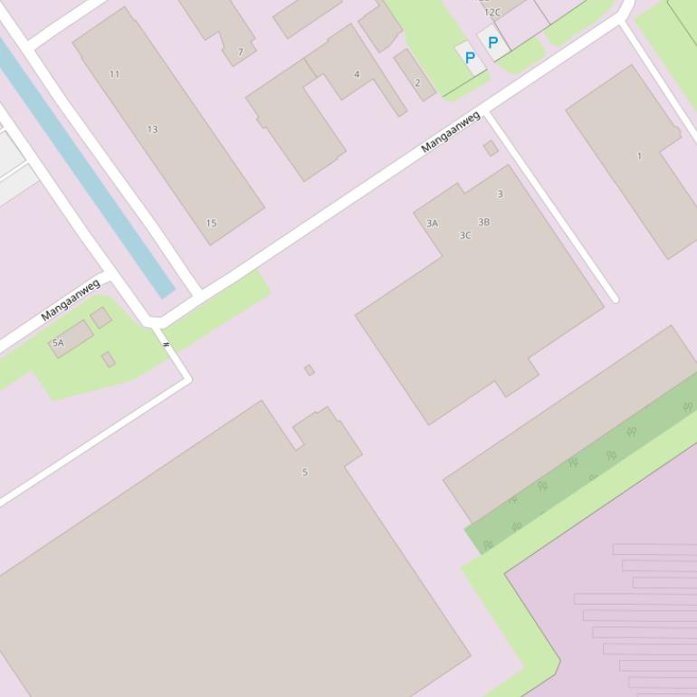 Kaart van de Mangaanweg.