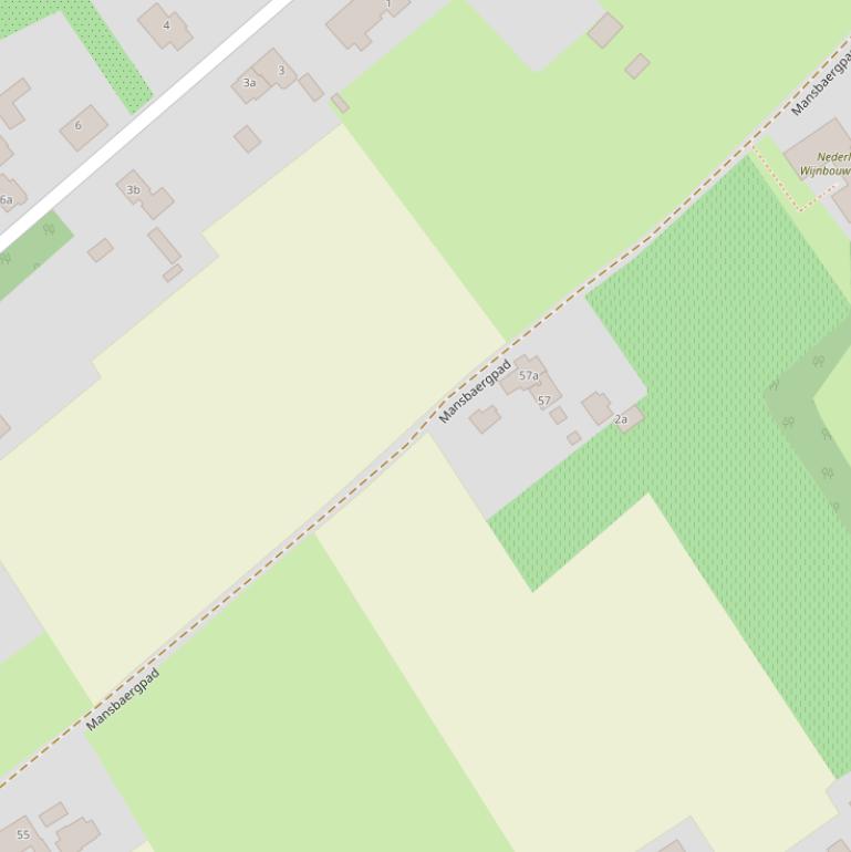 Kaart van het Mansbaergpad.