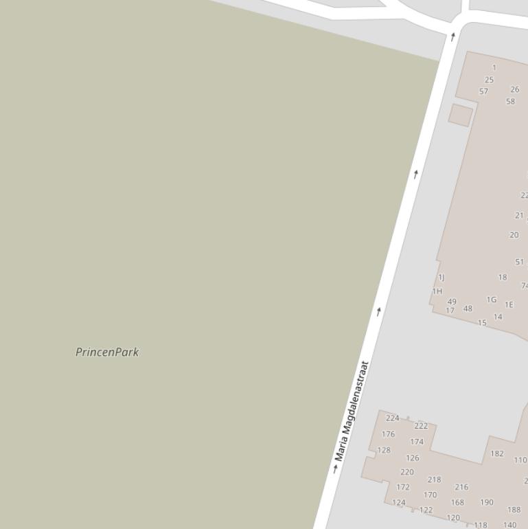 Kaart van de Maria Magdalenastraat.