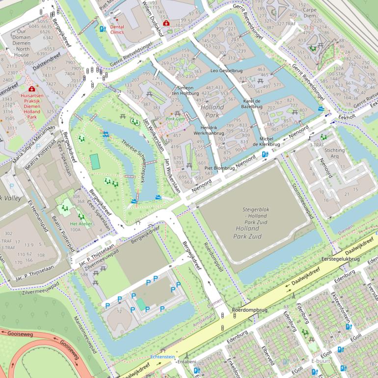 Kaart van de Maria Sibylla Merianlaan.