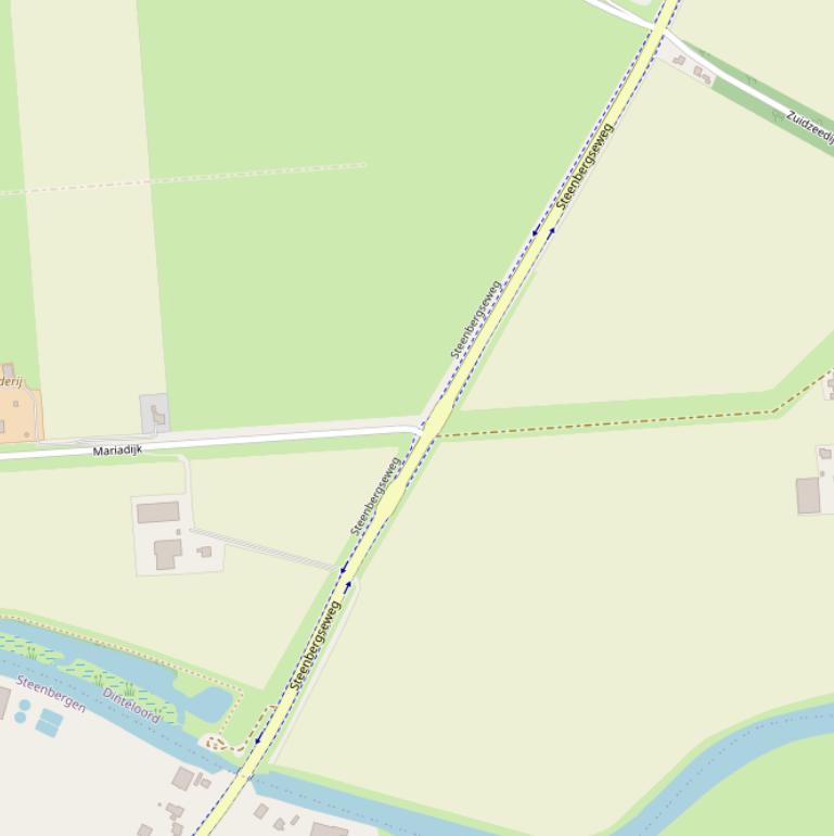 Kaart van de Mariadijk.