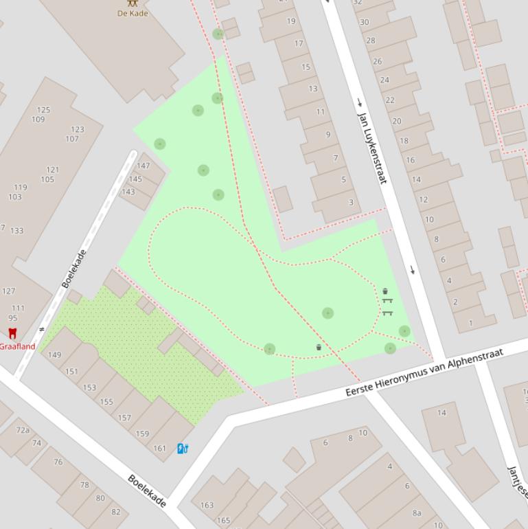 Kaart van het Marianka Peterspad.