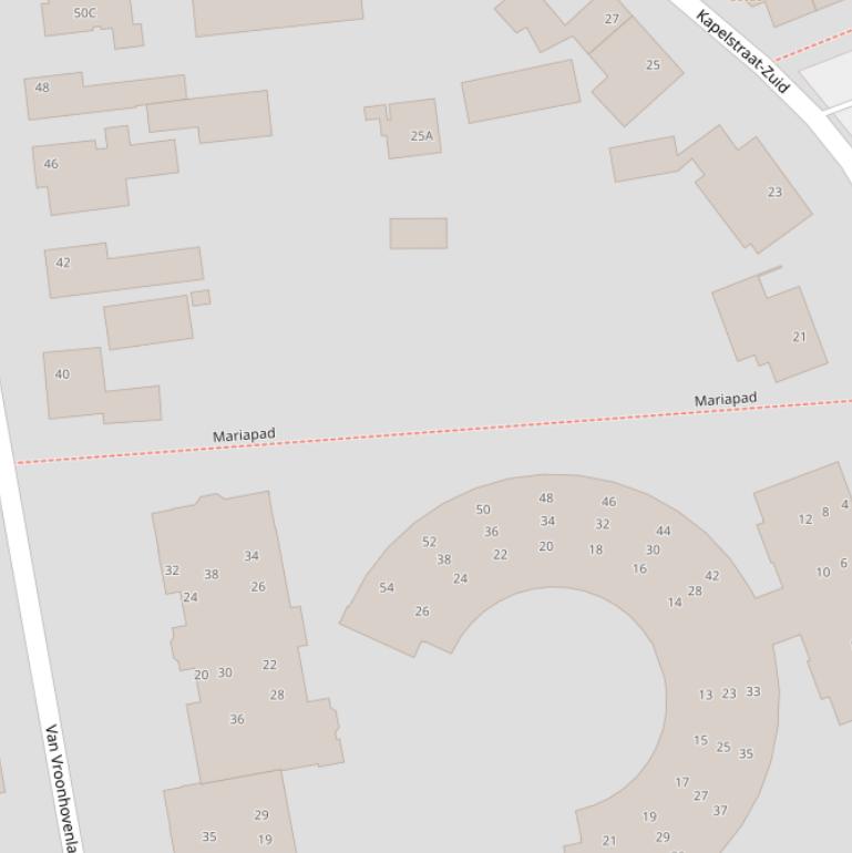 Kaart van het Mariapad.