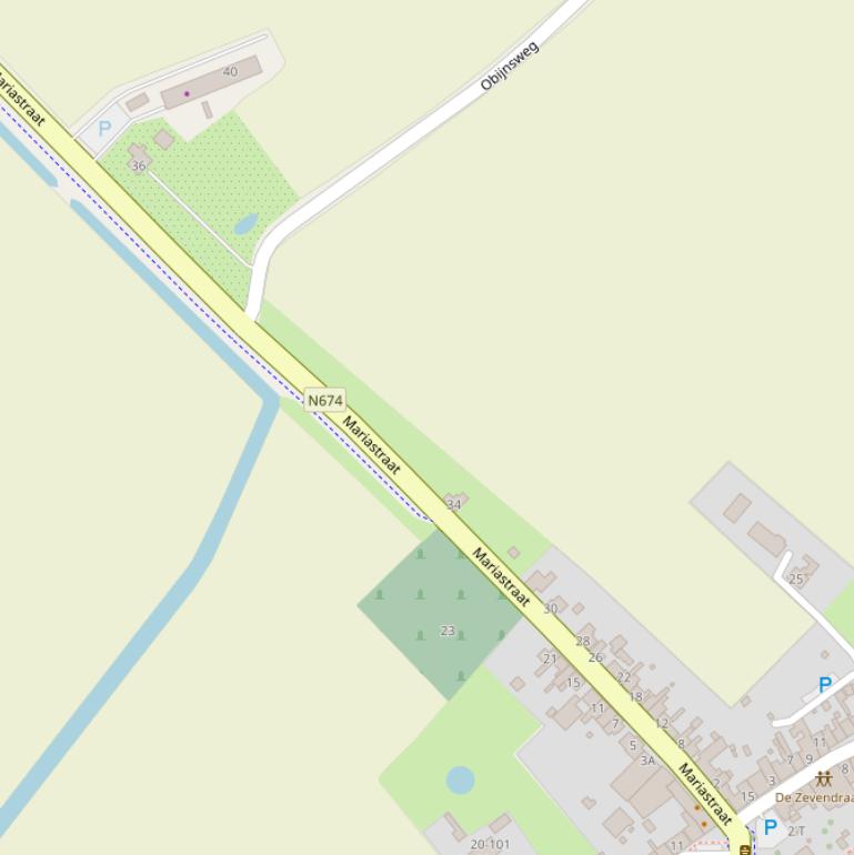 Kaart van de Mariastraat.