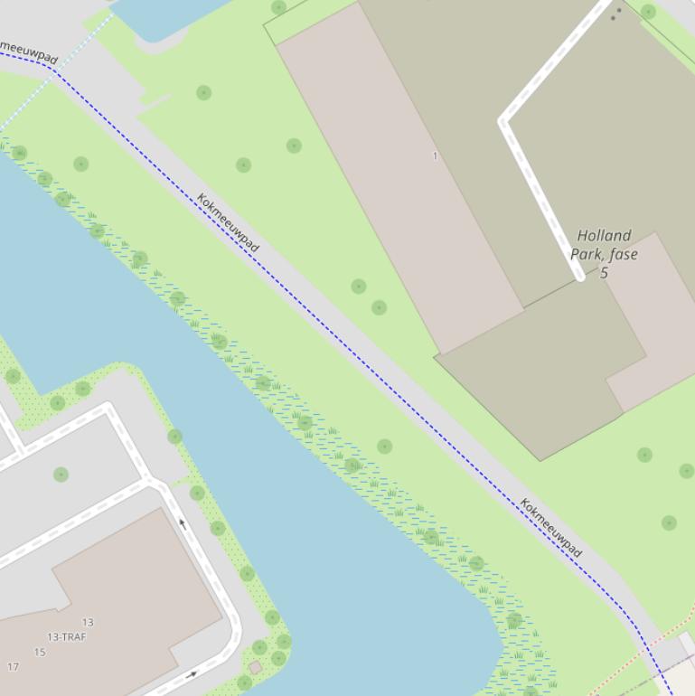 Kaart van de Marie Thomasstraat.