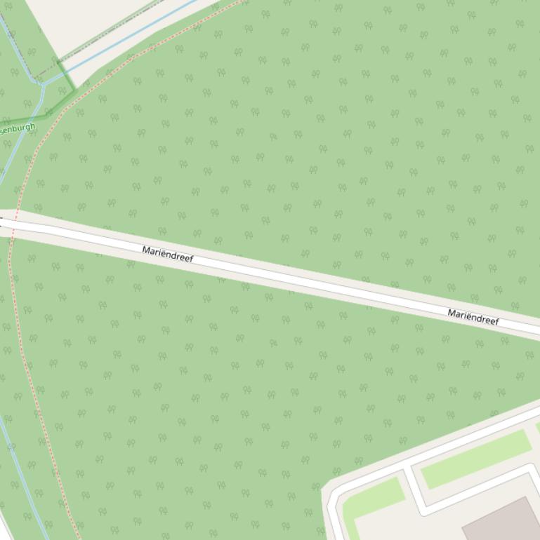Kaart van de Mariëndreef.