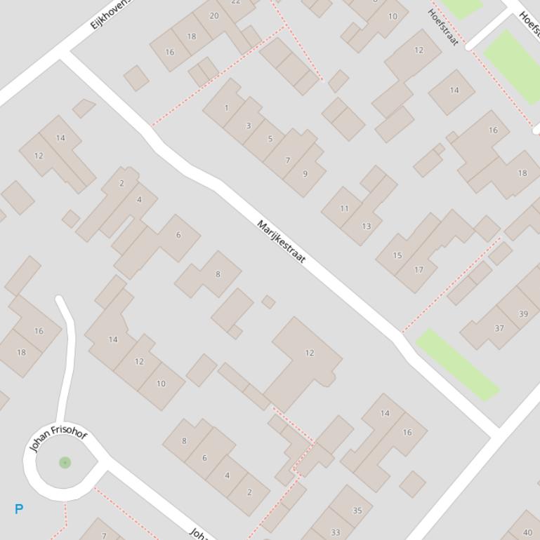 Kaart van de Marijkestraat.