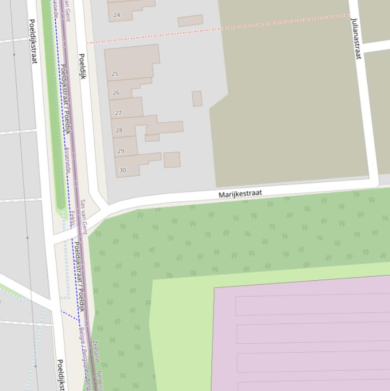 Kaart van de Marijkestraat.