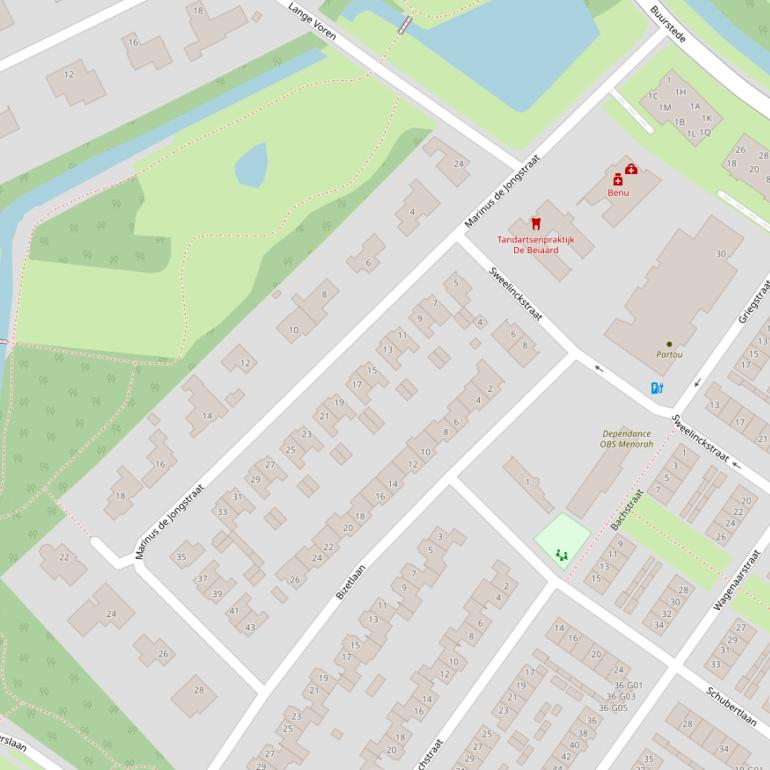 Kaart van  Marinus de Jongstraat.