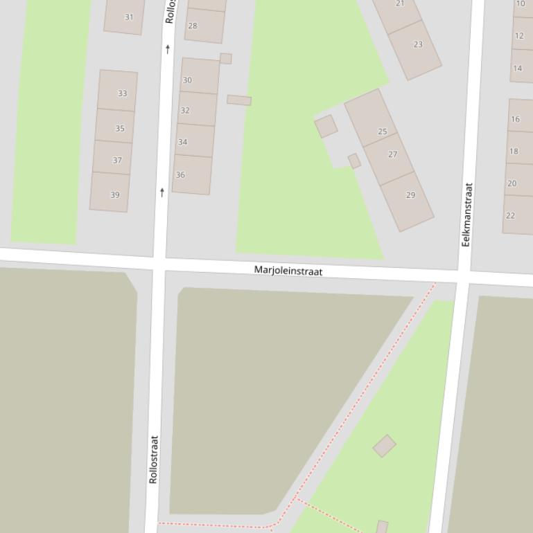 Kaart van het Marjoleinpad.