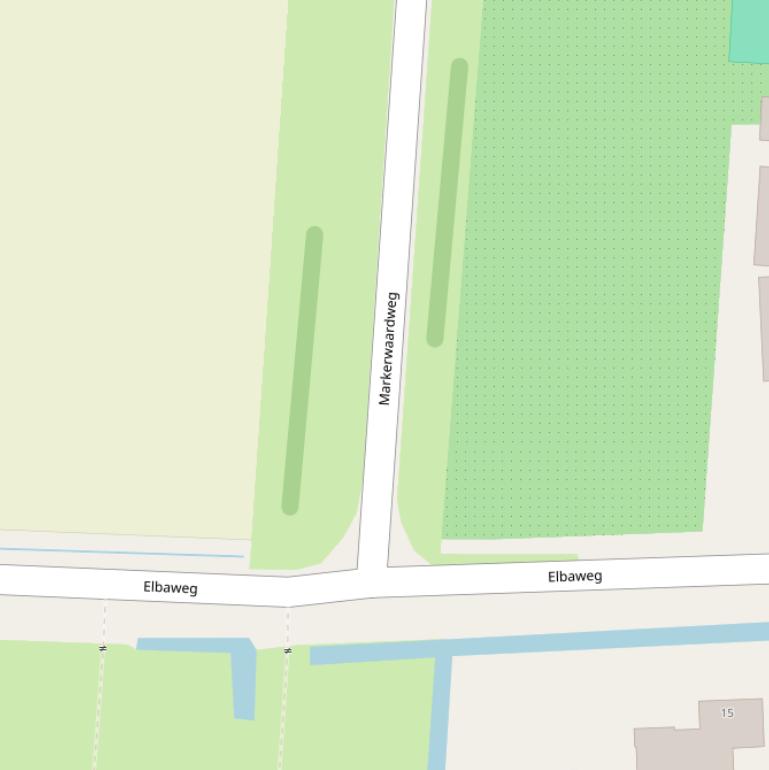 Kaart van de Markerwaardweg.