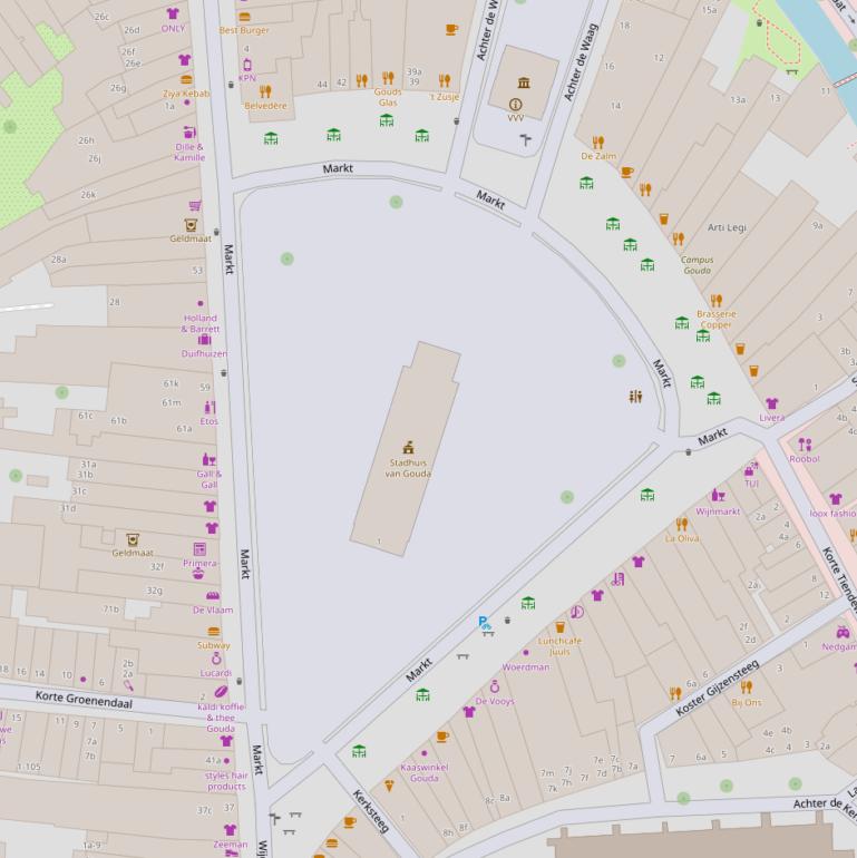 Kaart van  Markt.