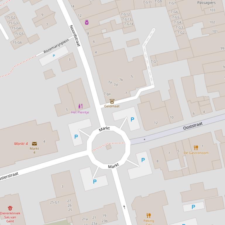Kaart van  Markt.