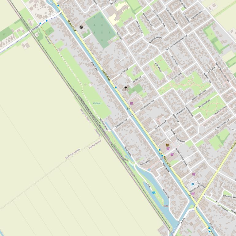 Kaart van de Marktkade.