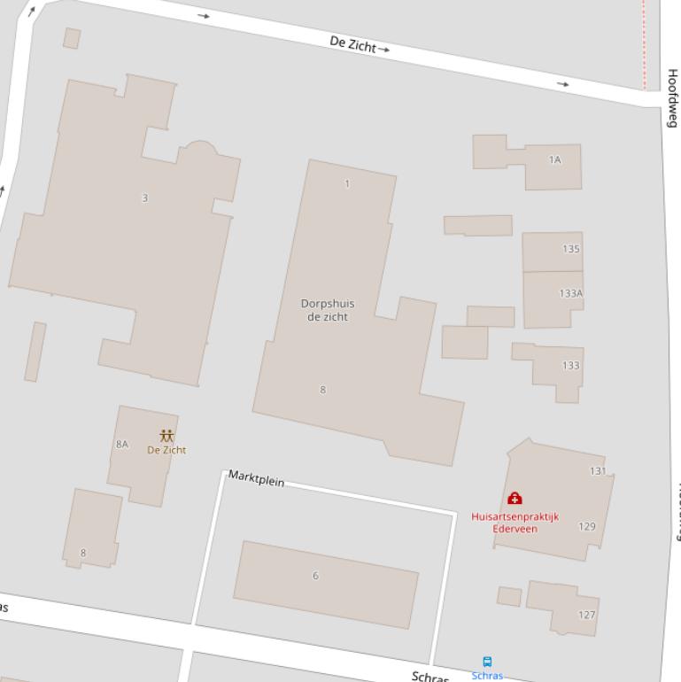 Kaart van het Marktplein.