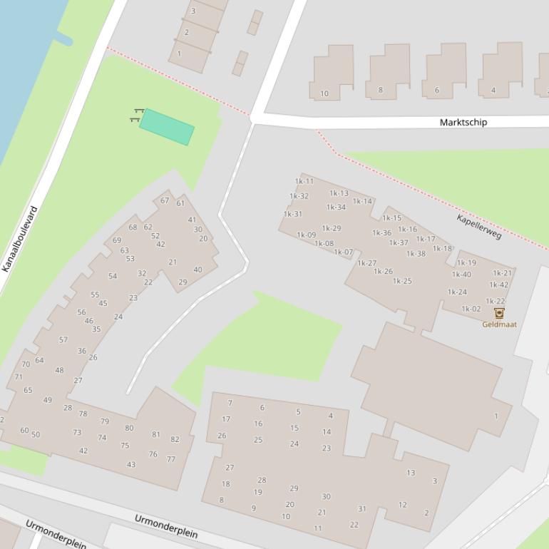 Kaart van  Marktschip.