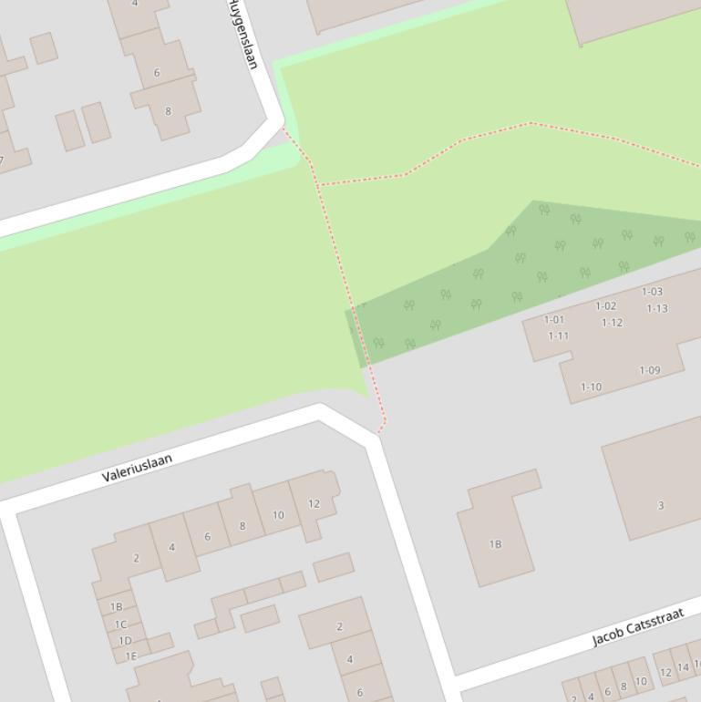 Kaart van het Marnixpad.