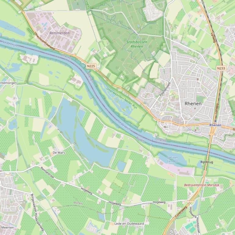 Kaart van de Marsdijk.