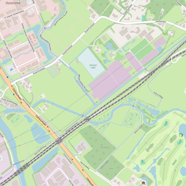 Kaart van het Marslandenpad.