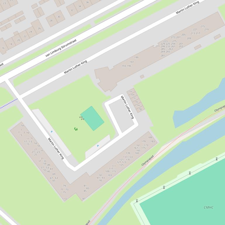 Kaart van  Martin Luther King.