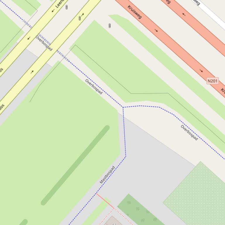 Kaart van het Mastbospad.