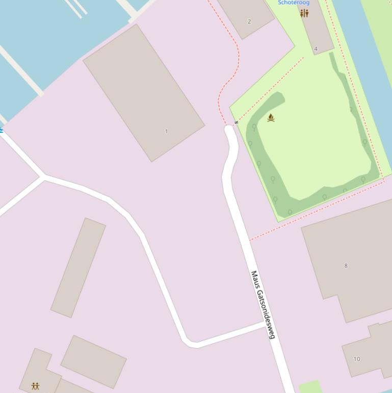 Kaart van de Maus Gatsonidesweg.