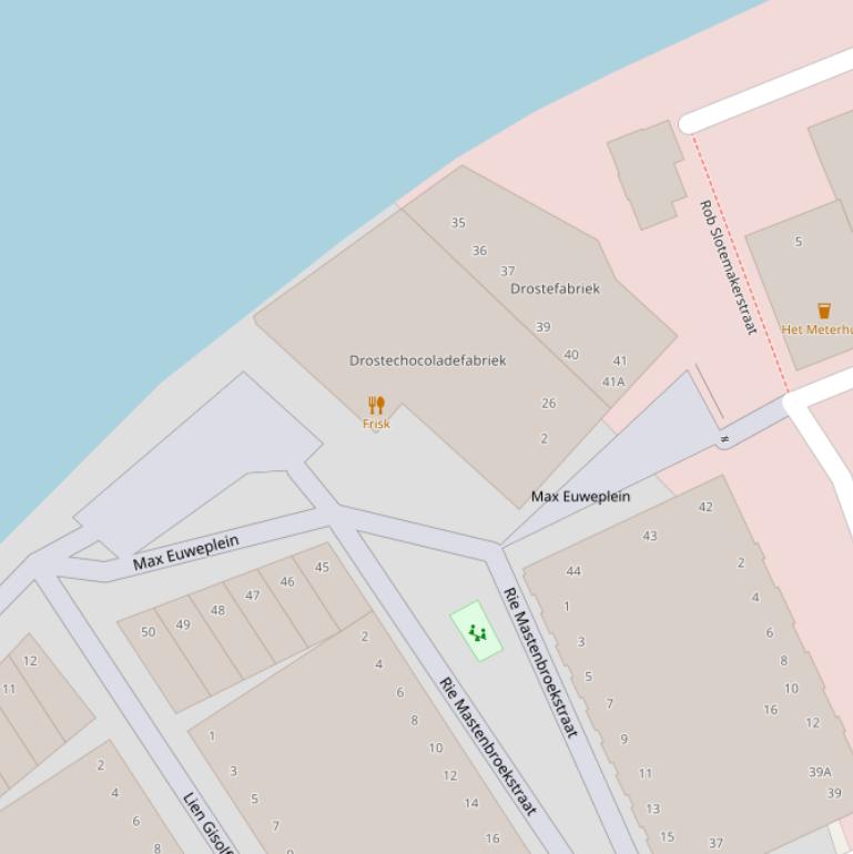 Kaart van het Max Euweplein.