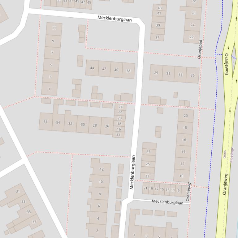 Kaart van de Mecklenburglaan.