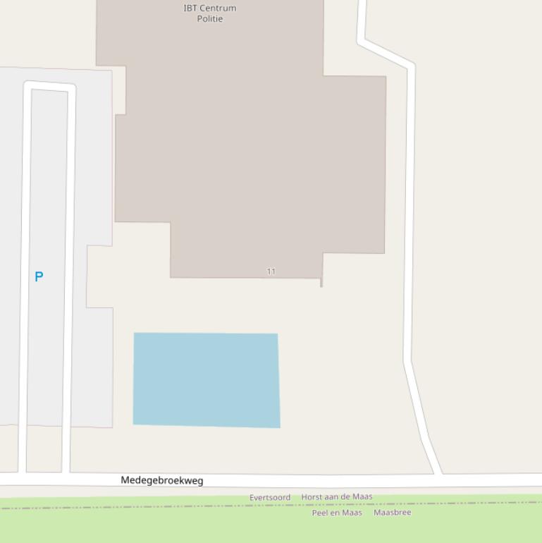 Kaart van de Medegebroekweg.