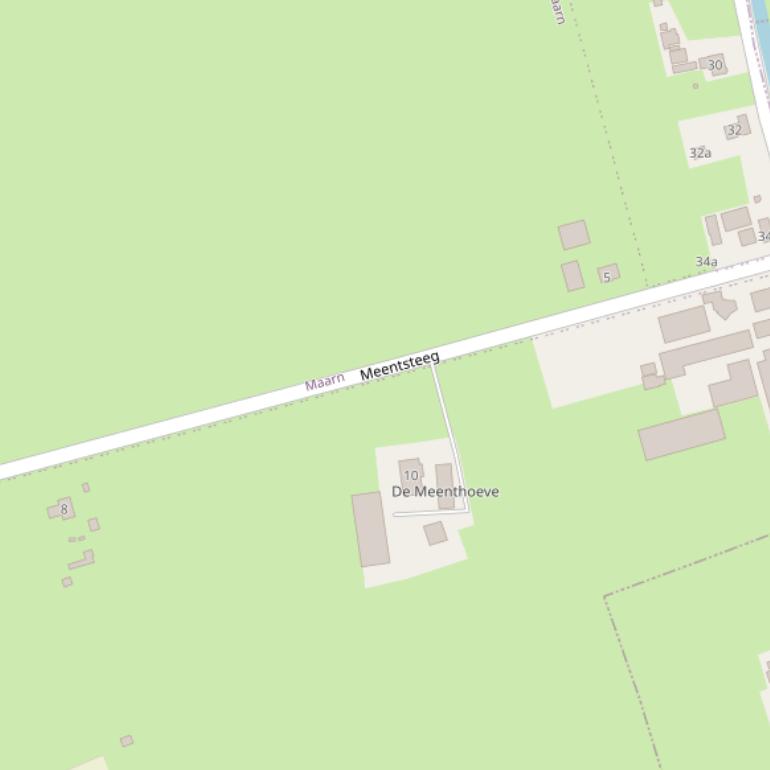 Kaart van de Meentsteeg.