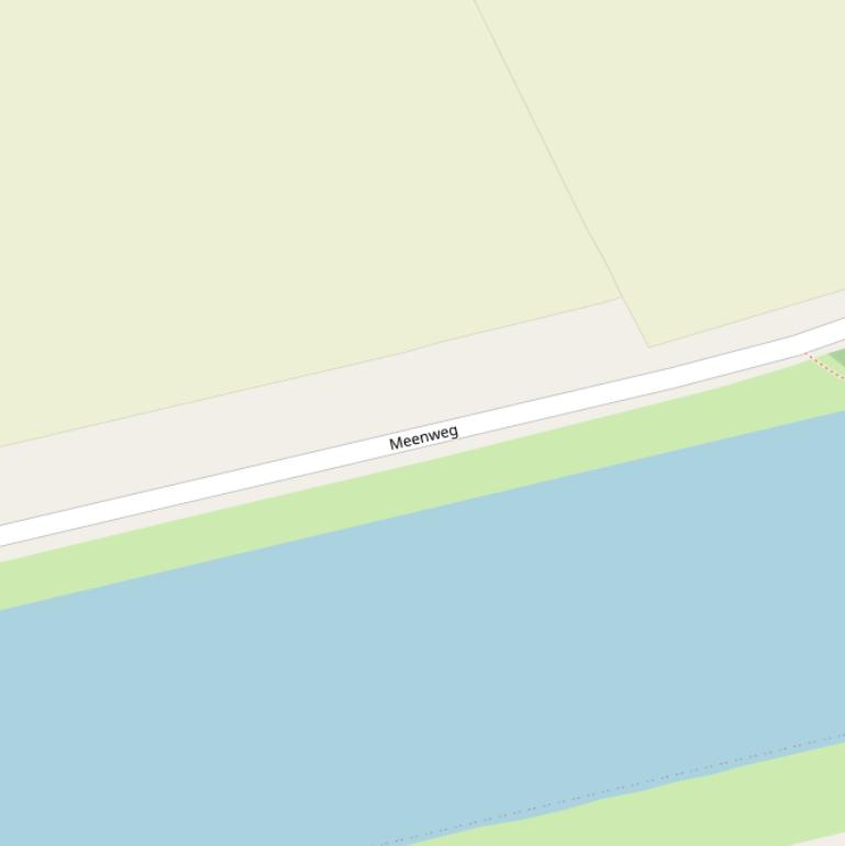 Kaart van de Meenweg.