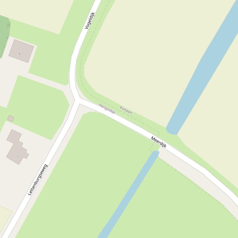 Kaart van de Meerdijk.