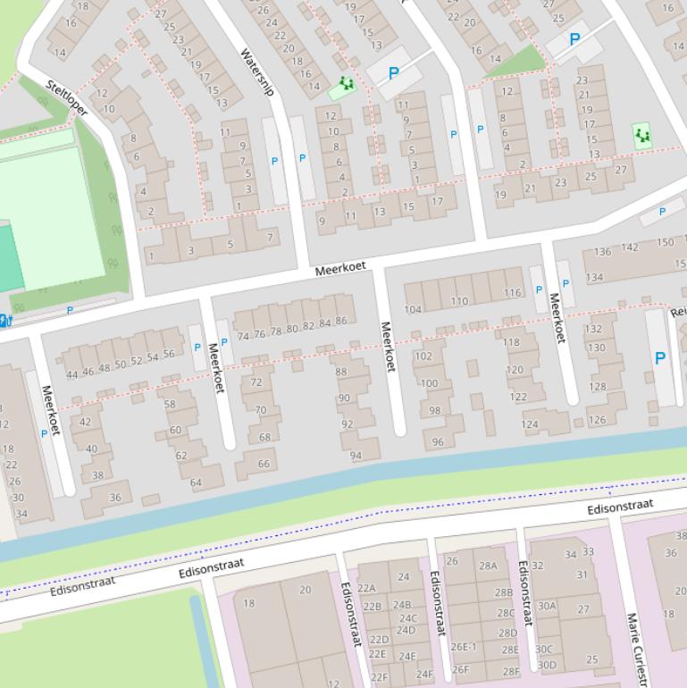 Kaart van  Meerkoet.