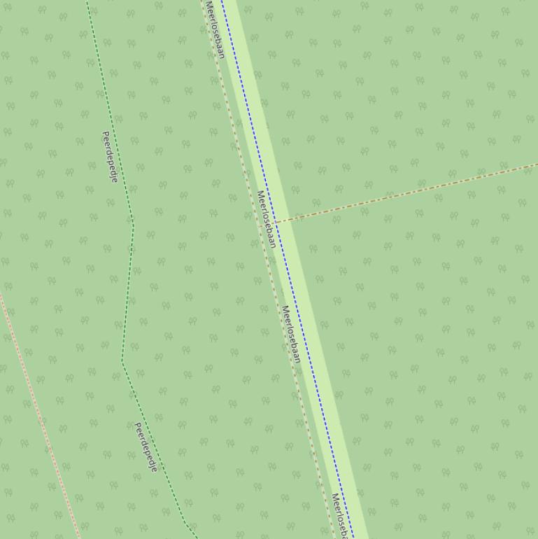 Kaart van  Meerlosebaan.