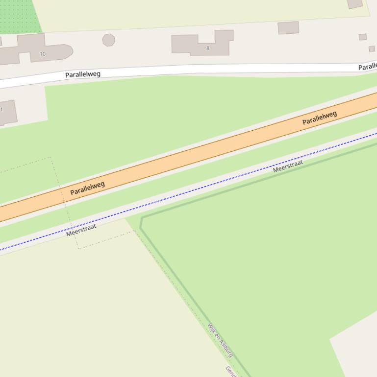 Kaart van de Meerstraat.