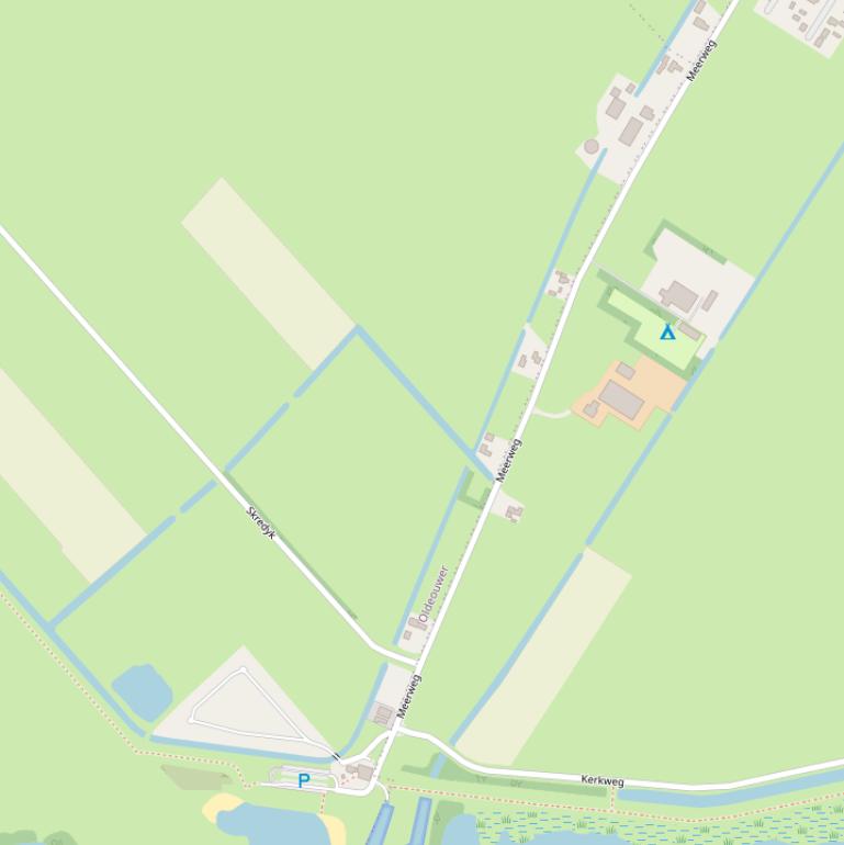 Kaart van de Meerweg.