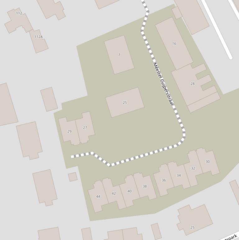 Kaart van de Meester Cuijpersstraat.