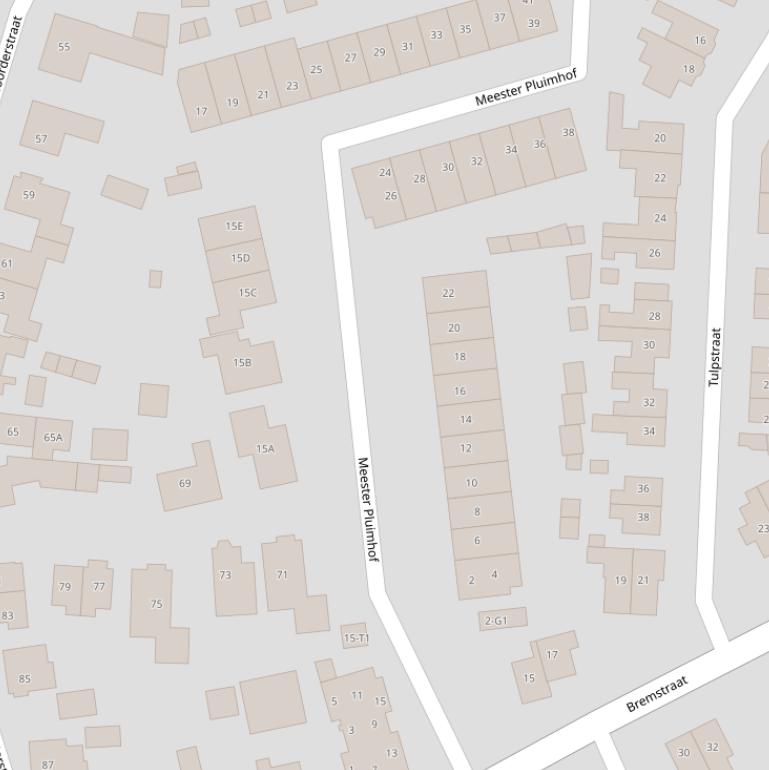 Kaart van de Meester Pluimhof.