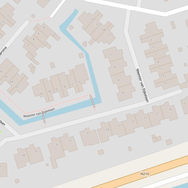 Kaart van de Meester van Dijkelaan.